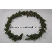 PE Plastic Pine Garland Artificial Plant for Christmas Decoration